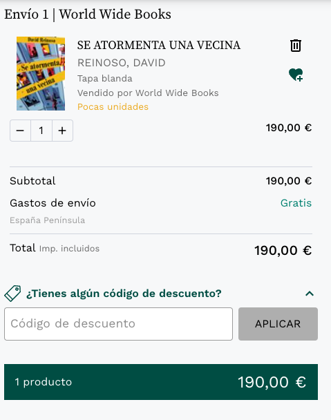 Codi promocional Casa del Libro Codi promocional Casa del Libro